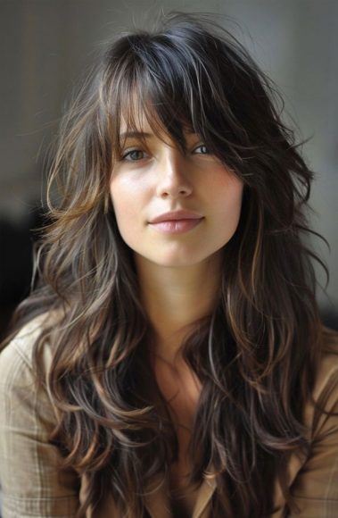 20 Cute Long Shag Haircut with Fringe Ideas for 2024 I Take You ...