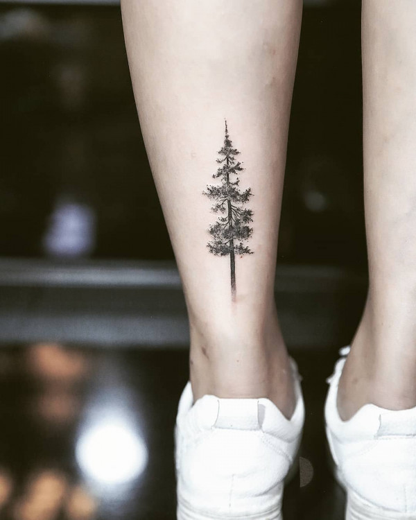  pine tree tattoos, meaningful tattoos
