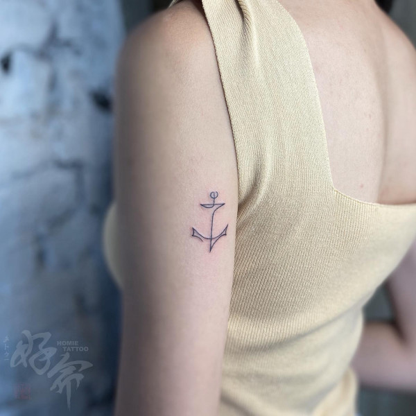 anchor tattoo, tattoo on arm, small meaningful tattoos, small tattoos