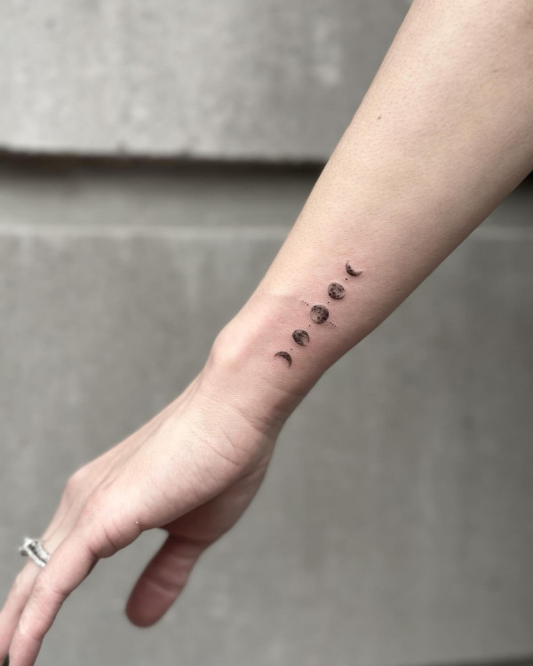 moon phase tattoos, moon phase tattoo designs, moon phase tattoo, arm tattoos