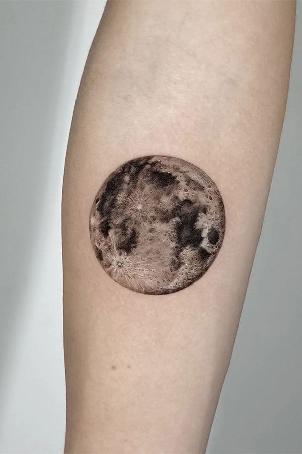 full moon tattoos, moon tattoo designs