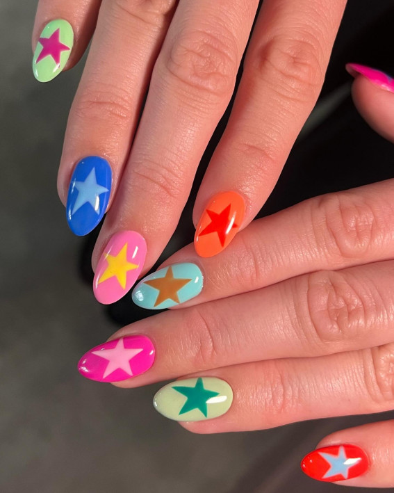 bright summer nails, summer nails, summer nail art, summer nails color