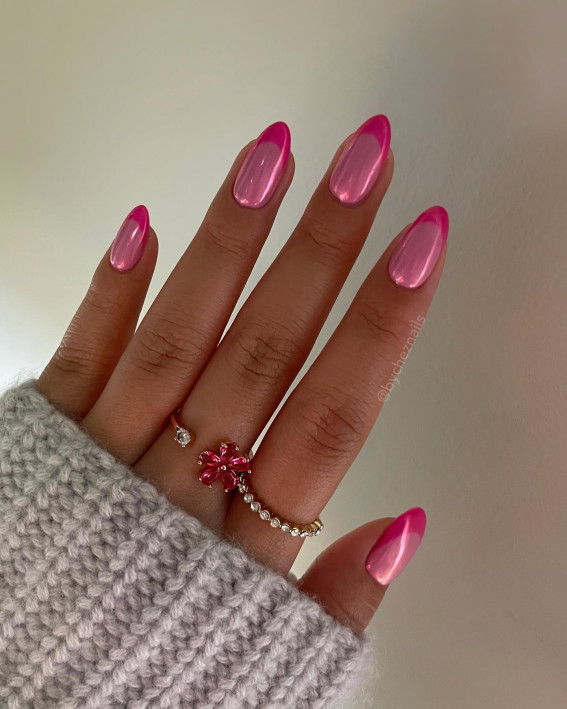 summer nails, summer nails simple, summer nails color, summer nail designs, simple summer nails, pink french tip nails