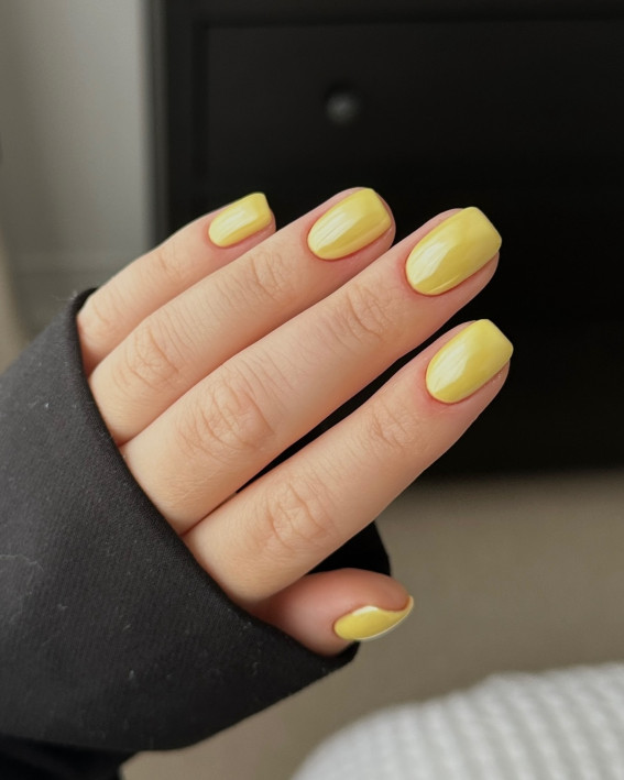 yellow nails, summer nails, summer nails color