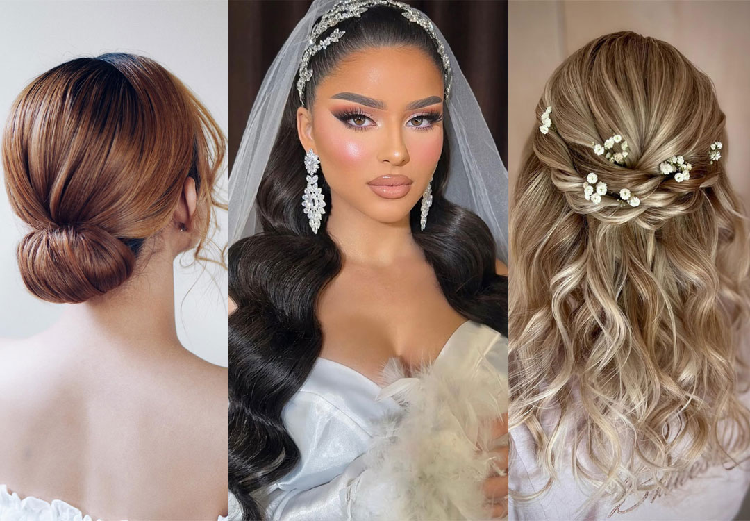 Must read tips for wedding hairstyles with full fringe (bangs)!