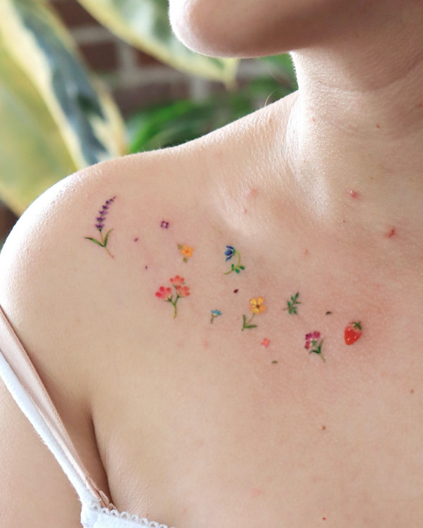 colorful flower tattoos for females, colourful floral tattoos, Colourful flower tattoos small, Colourful flower tattoos for females, colored flower tattoo sleeve, colorful flower tattoos, colour floral tattoo