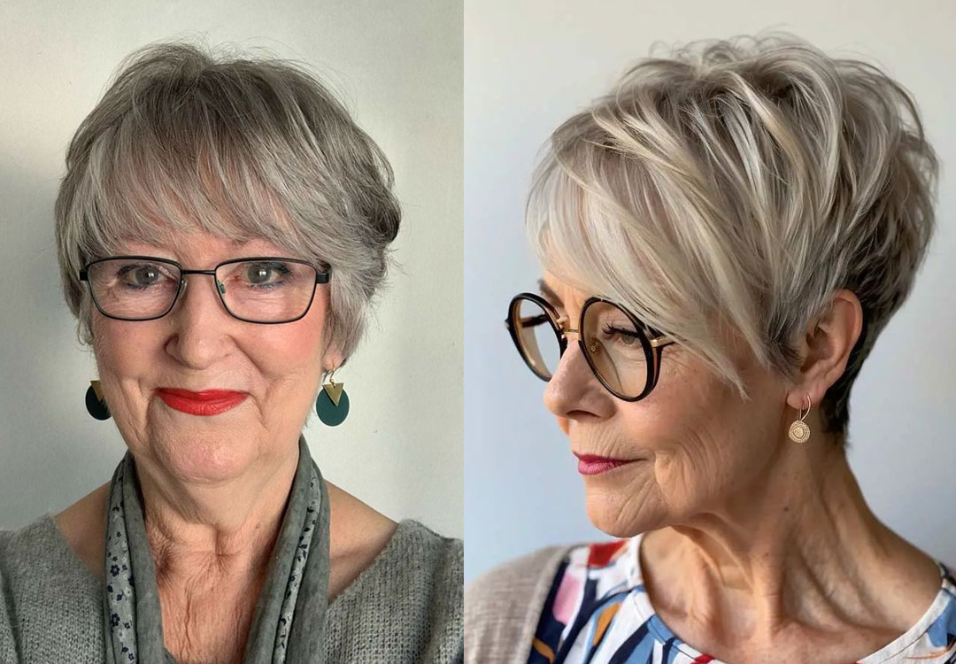 25 Stylish Haircuts for Women Over 60 with Glasses Embrace Your Elegance
