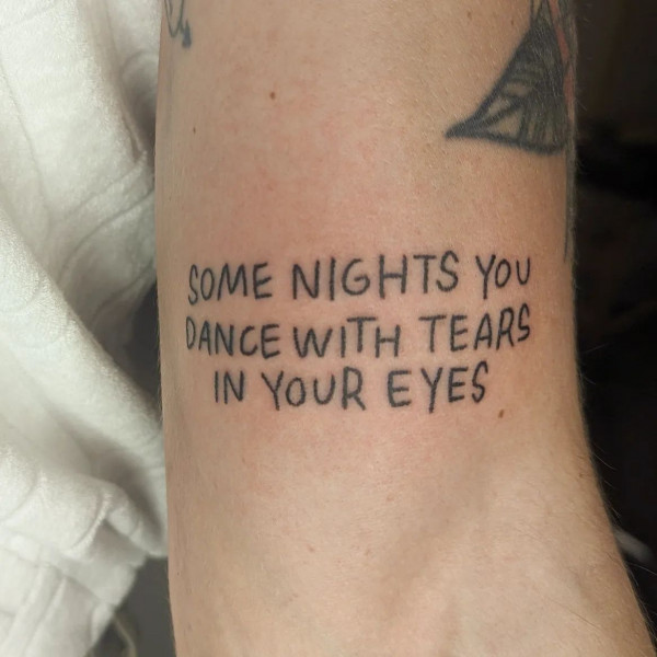 Lyric tattoos, music lover tattoos, Music tattoos, Tattoo inspirations