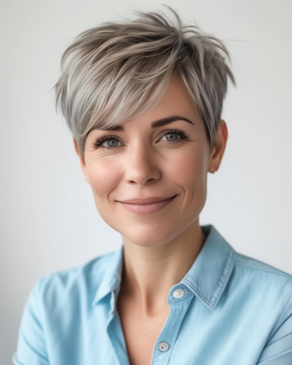 pixie haircut, Short Haircuts for Women Over 40