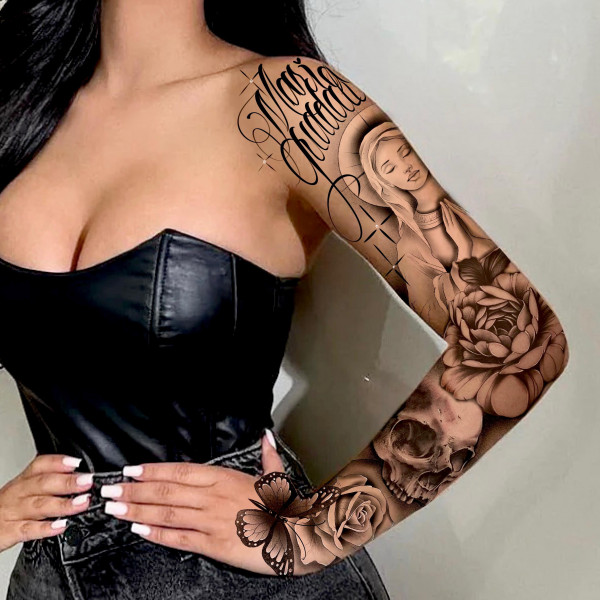 Full sleeve tattoos, Half sleeve tattoos, Quarter sleeve tattoos, Floral designs, Tribal patterns, Japanese art, Realistic images, Abstract art Tattoo artist, Tattoo design ideas, Aftercare