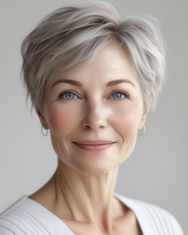 trendy textured pixie, Short Haircuts for Women Over 50