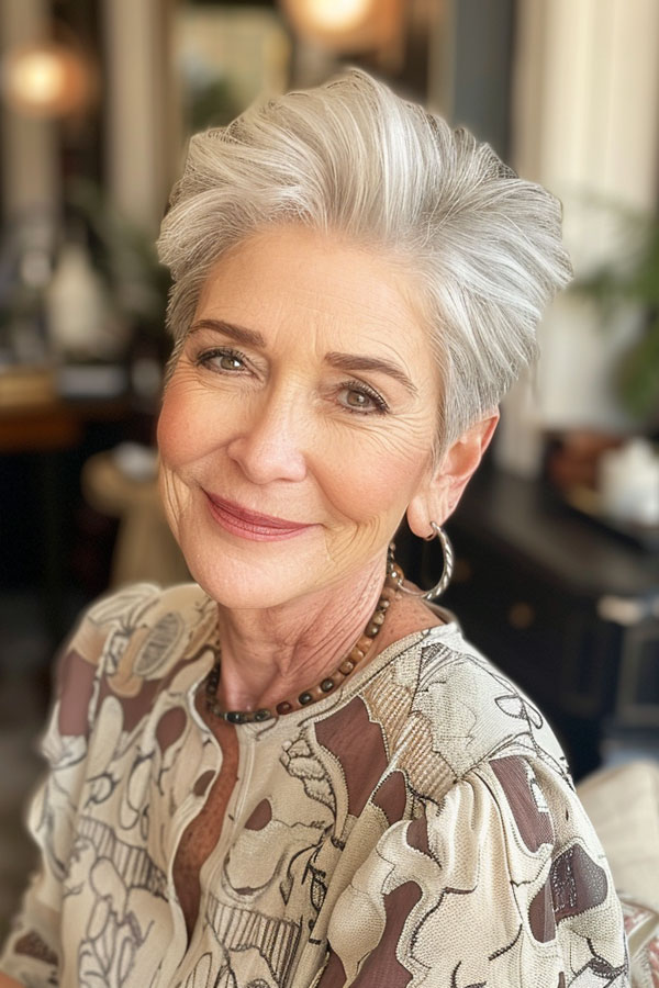 27 Chic Pixie Haircuts For Women Over 60