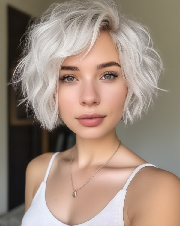 Textured Platinum Bob