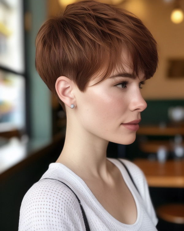 Mahogany Auburn Pixie