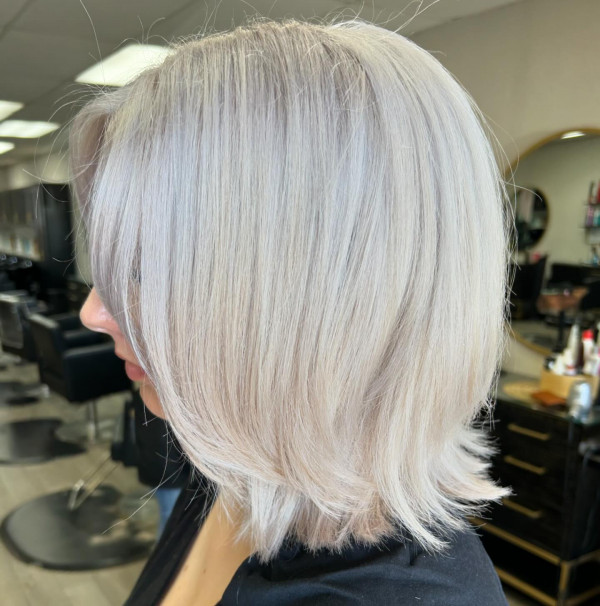 Frosted Lavender Platinum Layered Lob