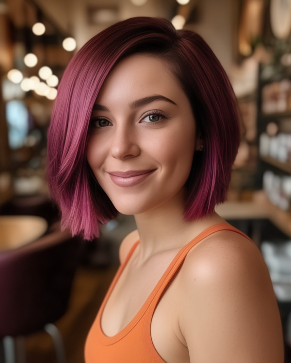 Raspberry Burgundy Bob