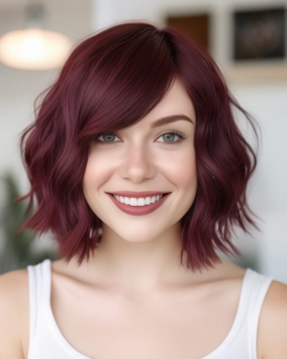 18 Eye-Catching Burgundy Bob Hairstyles and Haircuts