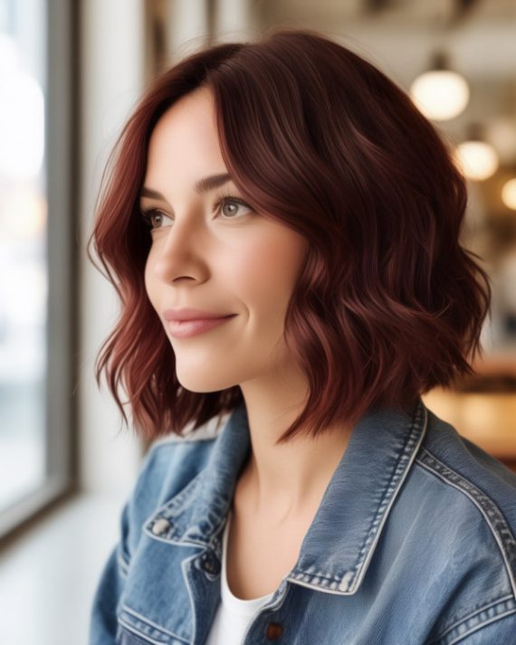 18 Eye-Catching Burgundy Bob Hairstyles and Haircuts