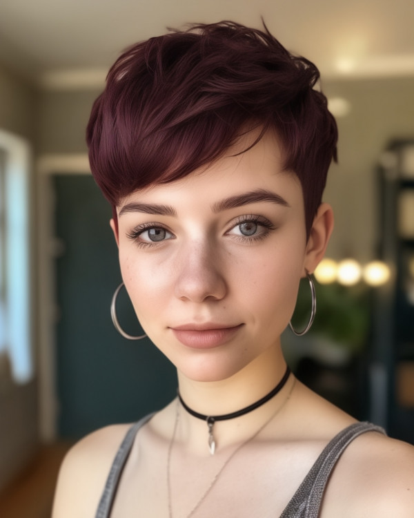 Royal Burgundy Pixie