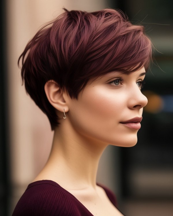 Velvet Wine Burgundy Pixie