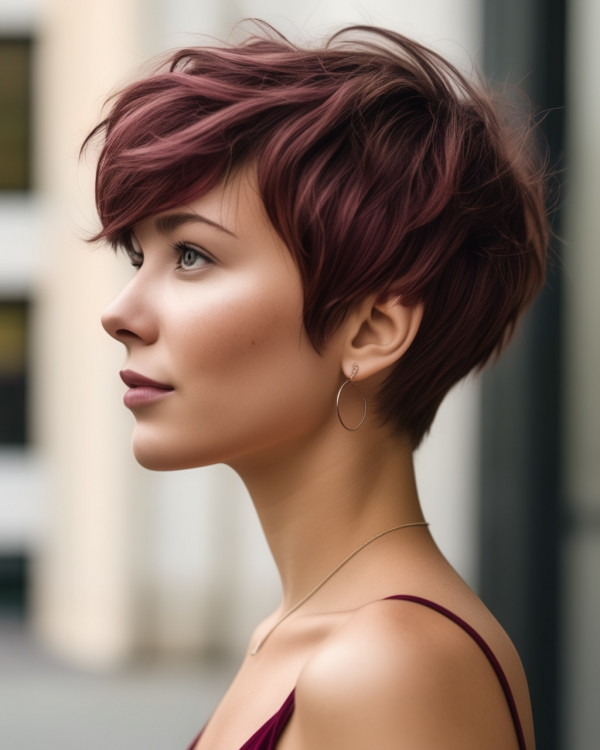 Berry Bliss Burgundy Pixie