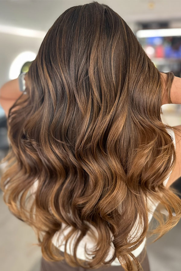 Toffee Caramel hair colour, caramel hair colour, autumn hair color idea, brown hair color