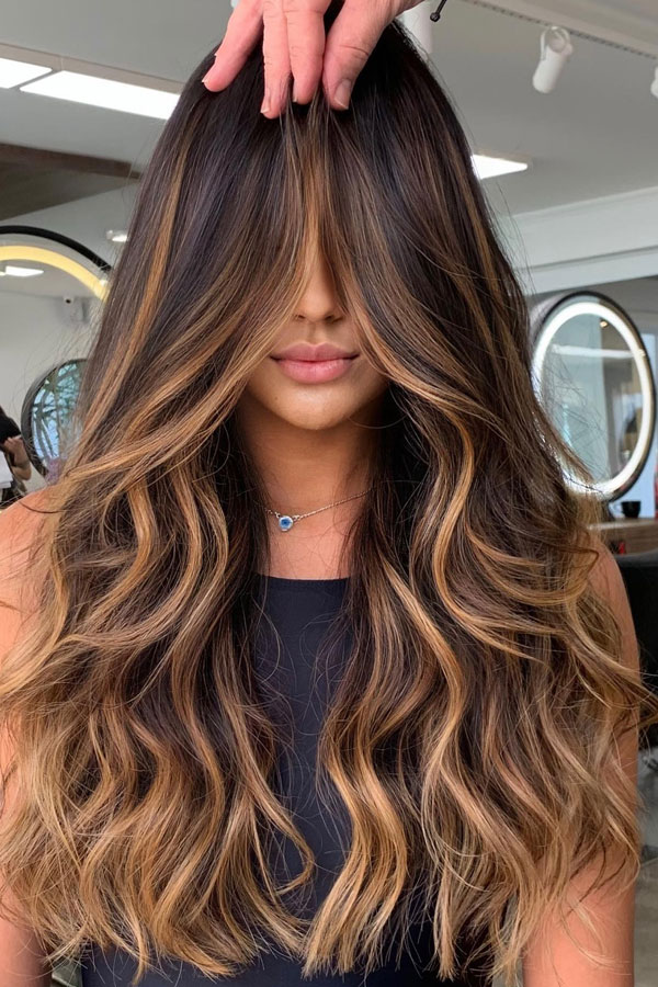 Salted Toffee Caramel, caramel hair colour, autumn hair color idea, brown hair color