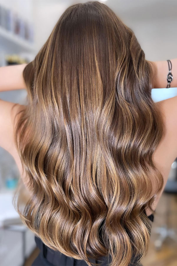 Butterscotch Caramel, caramel hair colour, autumn hair color idea, brown hair color