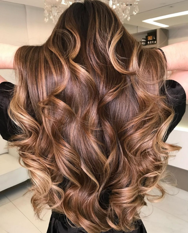 Luxury Golden Caramel, caramel hair colour, autumn hair color idea, brown hair color