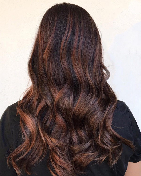 rich chestnut balayage