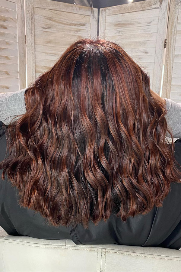 Chocolate Cinnamon hair color