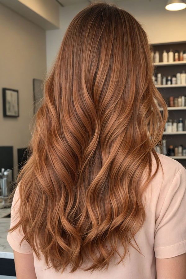 Cinnamon with Caramel Highlights