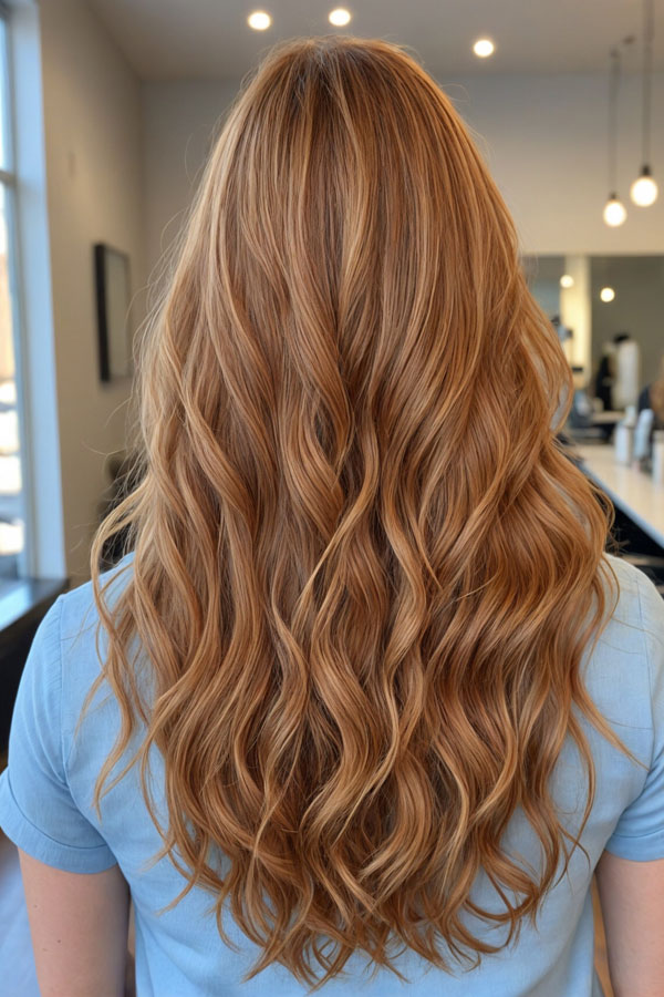 Honey Cinnamon Blonde hair colour