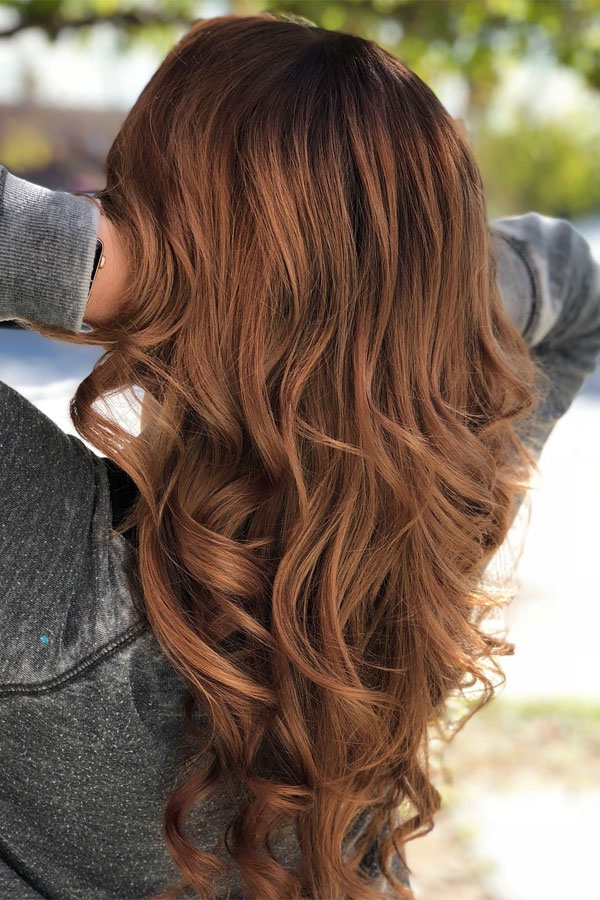 Golden Cinnamon hair colour