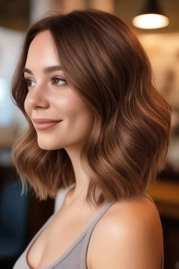 Soft Cinnamon Brown hair colour