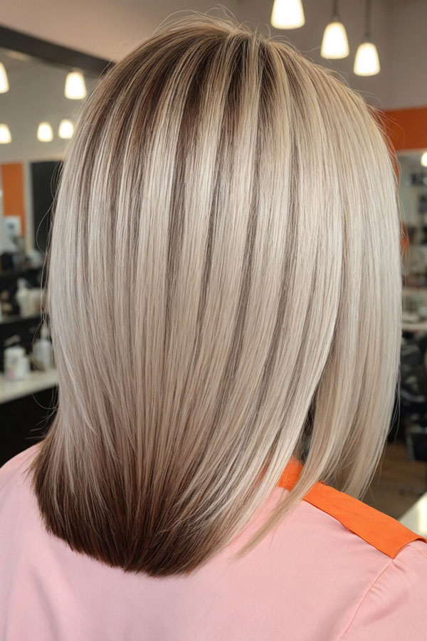 Honey Blonde with Dark Roots, fall hair color idea