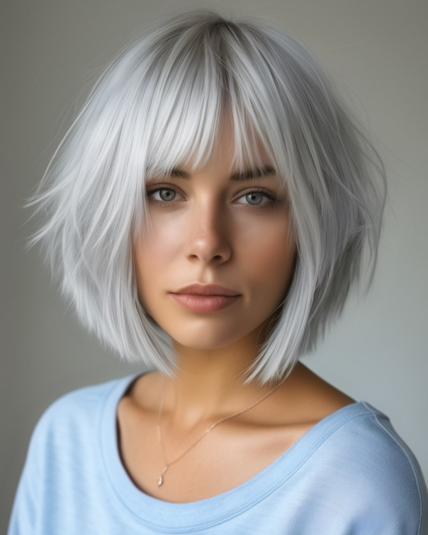 Glacier Platinum Bob, silver platinum bob