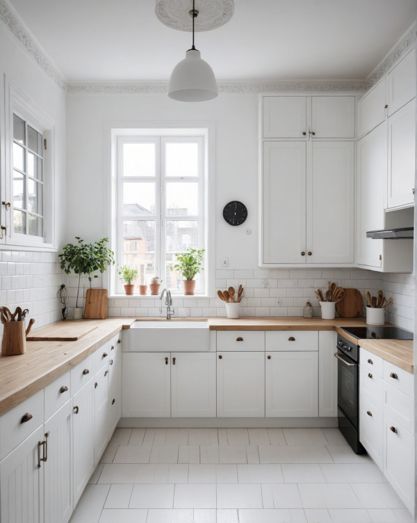 glamour white kitchen style