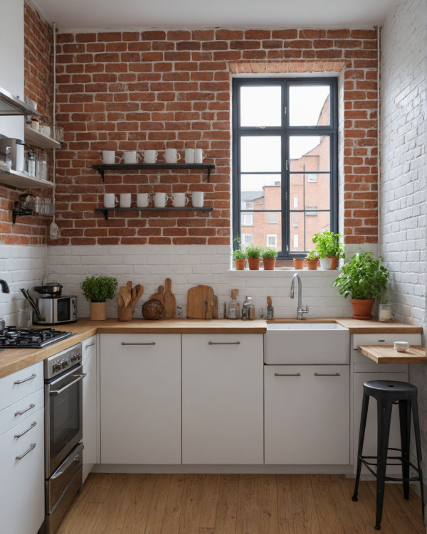 White kitchen industrial style, white kitchen design