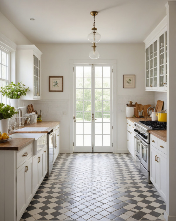 classic elegant white kitchen style