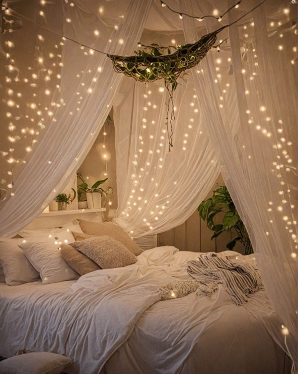 Enchanted Canopy Bedroom, Cozy Teen Girl Bedroom