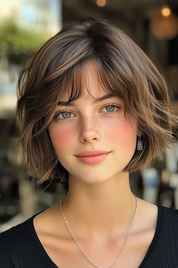 Sun-Kissed Bob, French Bob Haircut, Parisian bob haircut