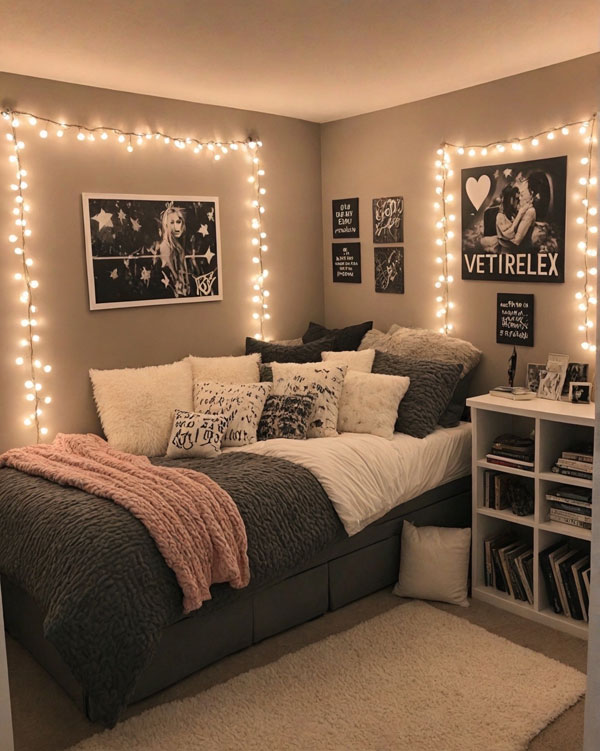 Cozy and Stylish Nook, Cozy Teen Girl Bedroom