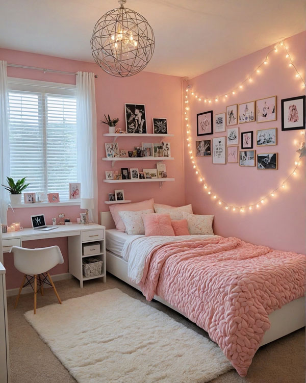 Light and Airy Dream Space, Cozy Teen Girl Bedroom