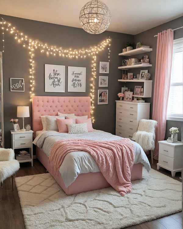 Elegant and Cozy Bedroom, Cozy Teen Girl Bedroom