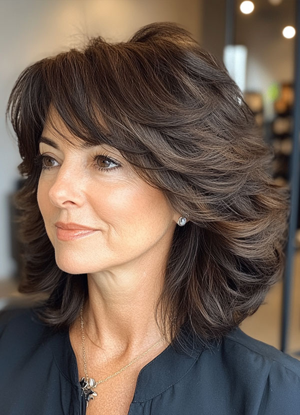 25 Collarbone-Length Haircuts & Hairstyles For Women Over 60