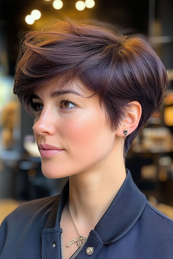 Sleek Plum Pixie