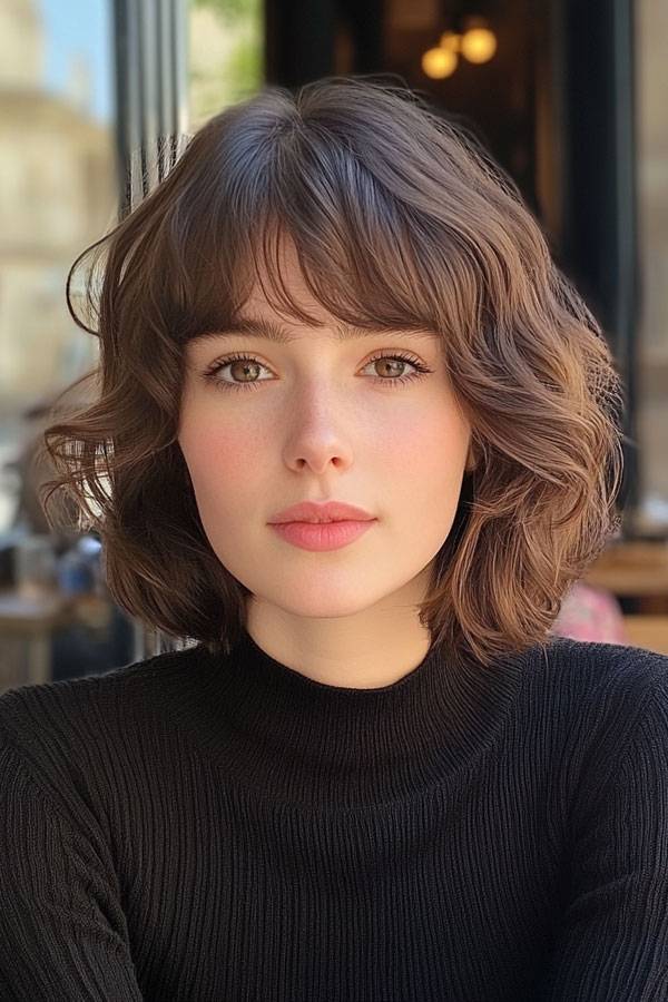 Refined Waves Bob, French Bob Haircut, Parisian bob haircut