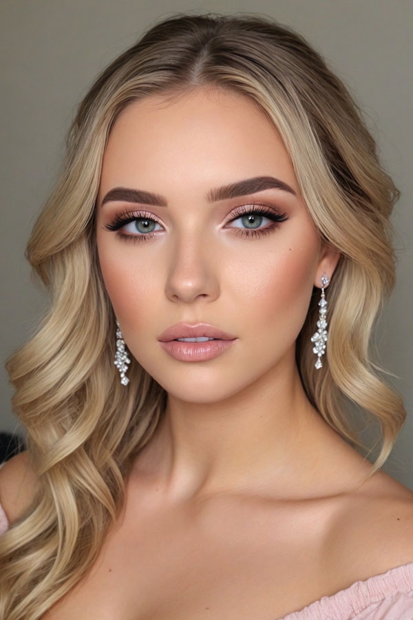 Glamorous Glow, prom makeup look, prom hairstyle and makeup look