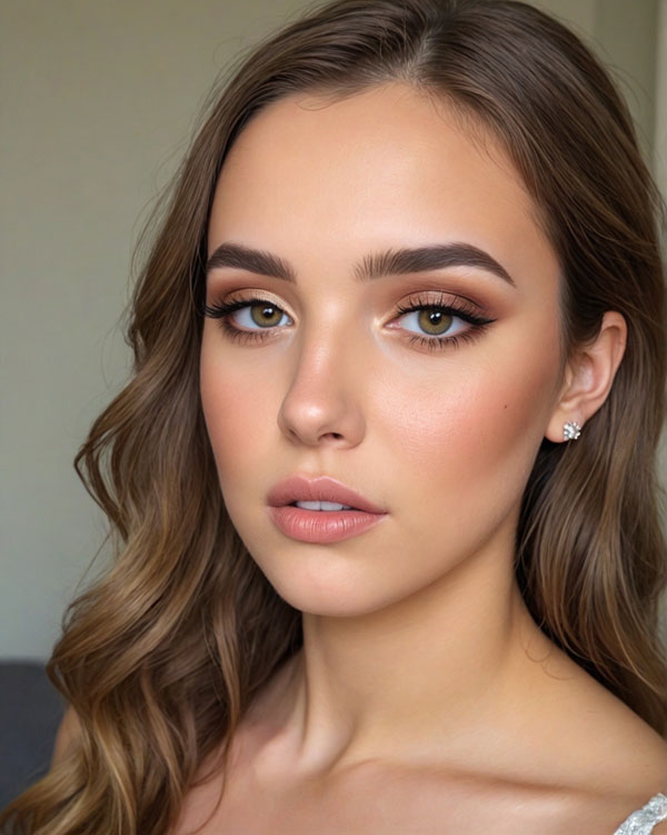 60 Stunning Prom Makeup Looks : Soft Bronze Makeup